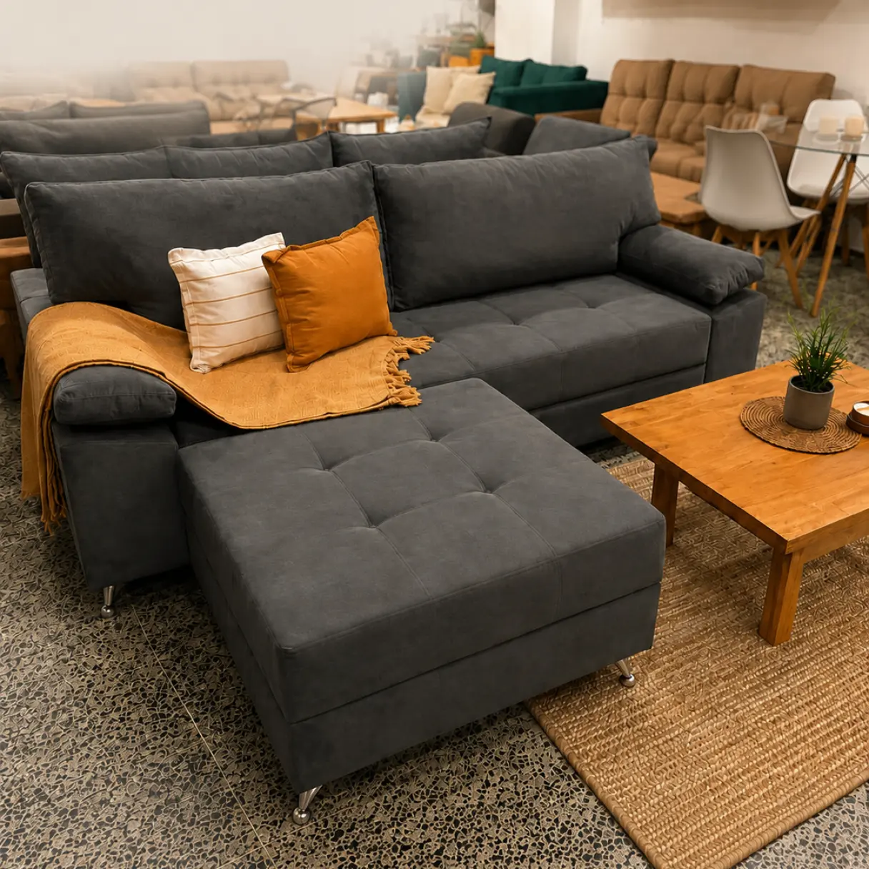 Sillón Milano con Puff | Deco Center